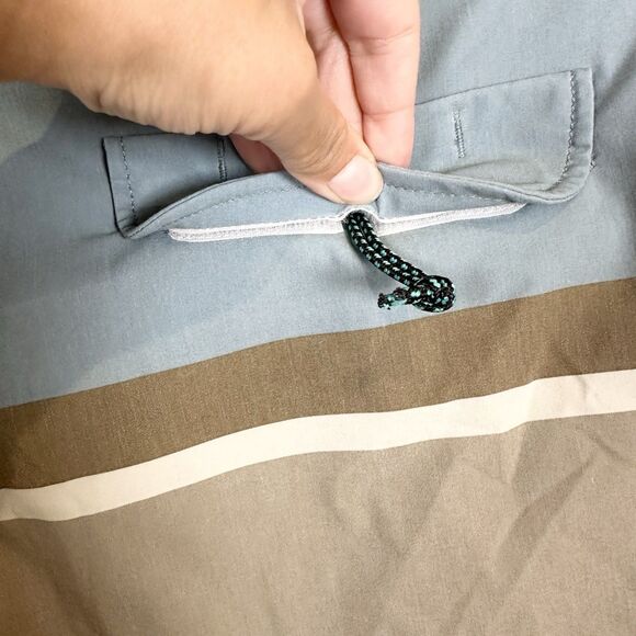 Vissla Board Shorts Mens 29 Blue Stripe Surf Swim Beach Pool  8" Inseam Pockets - Picture 7 of 15